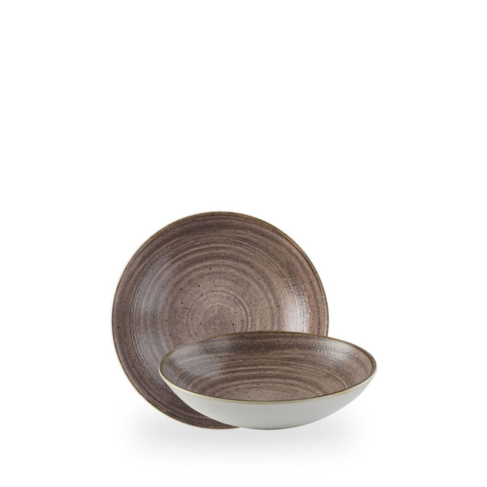 Stonecast Raw Brown Coppetta Coupe 7.25"Box 12 - SRBREVB71