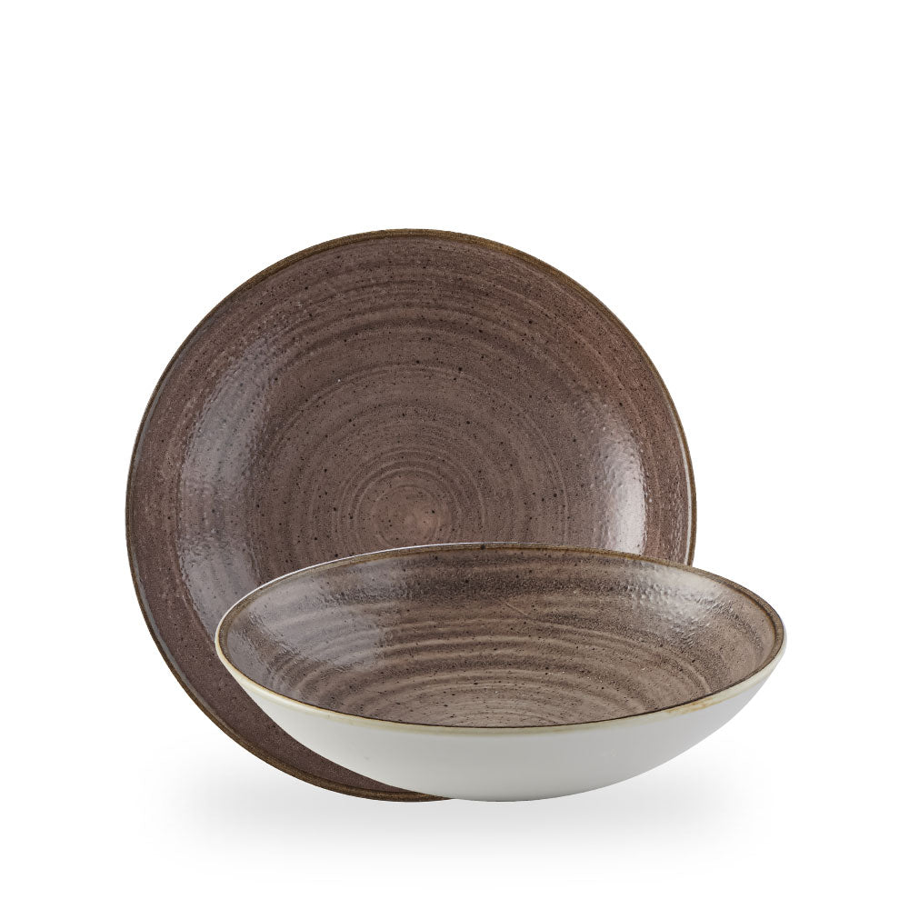 Stonecast Raw Brown Evolve Piatto Fondo 9.75" Box 12 - SRBREVB91