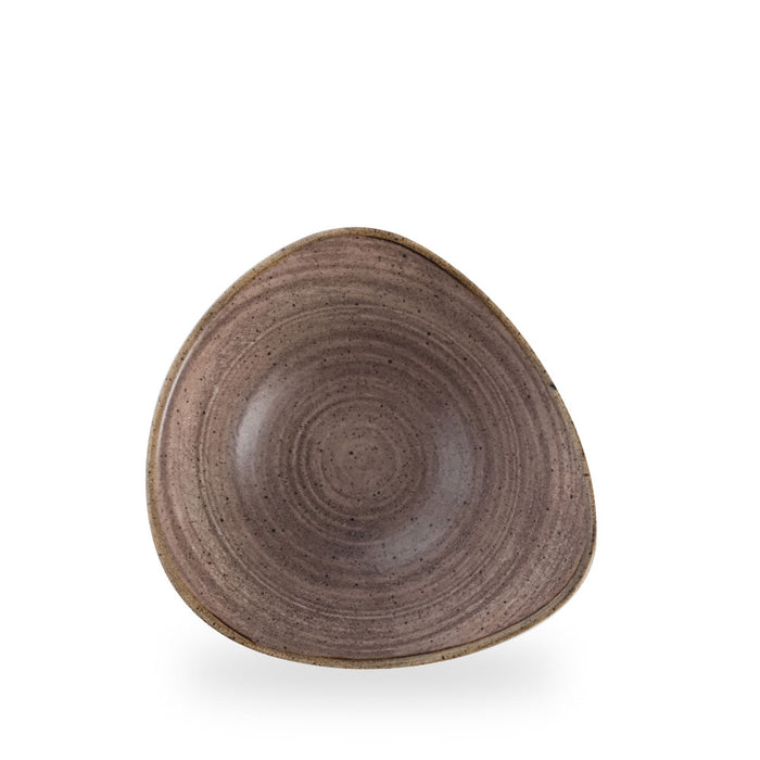 Stonecast Raw Brown Piatto Triangolare 9" Box 12 - SRBRTR9 1