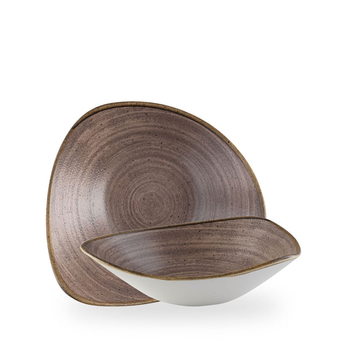Stonecast Raw Brown Coppetta Triangolare 9" Box 12 - SRBRTRB91