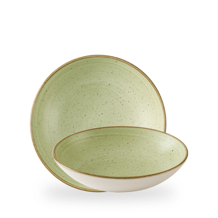 Stonecast Raw Green Evolve Piatto Fondo 9.75" Box 12 - SRGNEVB91