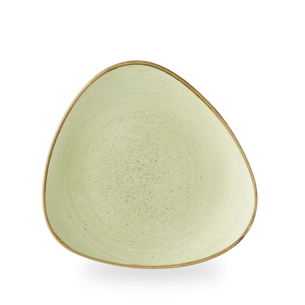 Stonecast Raw Green Piatto Triangolare 10" Box 12 - SRGNTR101