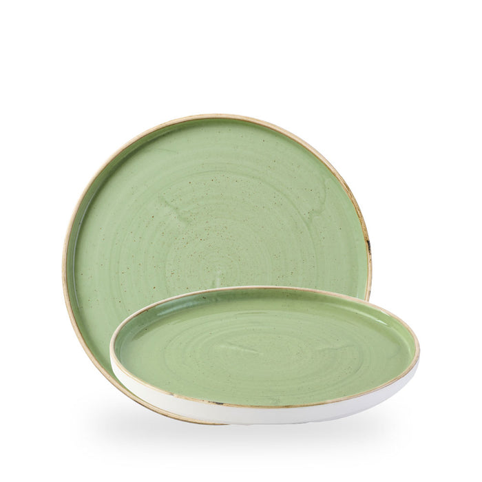 Stonecast Sage Green Piatto Walled10 2/8" Box 6 - SSASWP261