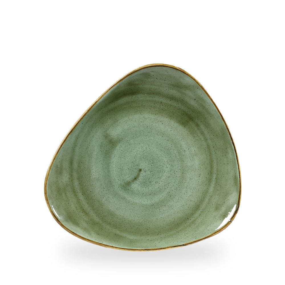 Stonecast Samphire Green Piatto Triangolare 10" Box 12 - SSGSTR101