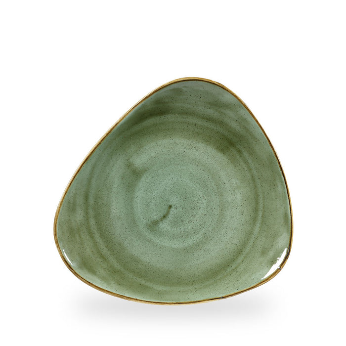 Stonecast Samphire Green Piatto Triangolare 10" Box 12 - SSGSTR101
