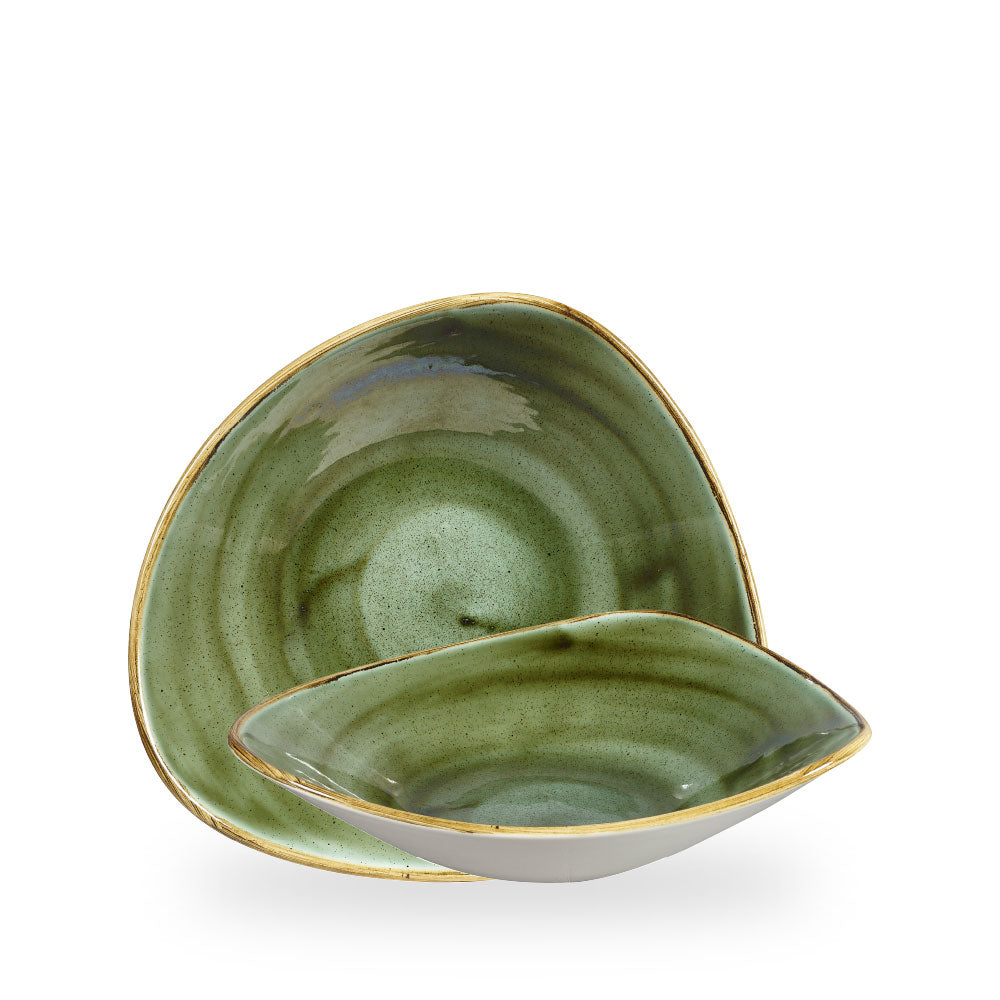 Stonecast Samphire Green Coppetta Triangolare 9" Box 12 - SSGSTRB91
