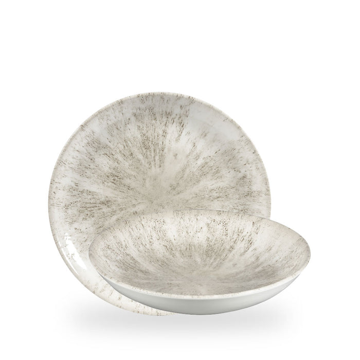 Stone Agate Grey Evolve Piatto Fondo 9.75" Box 12 - STAGEVB91