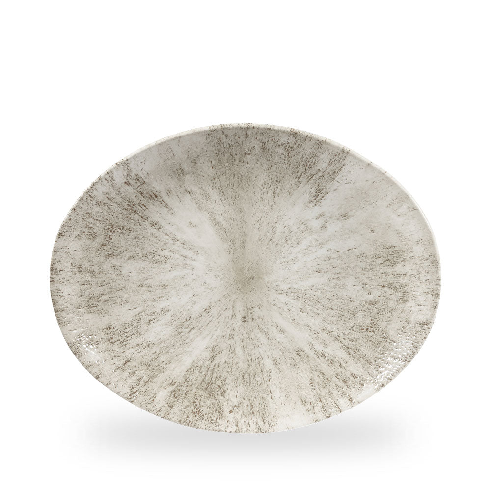 Stone Agate Grey Orbit Piatto Ovale Coupe 12.5" Box 12 - STAGOP121