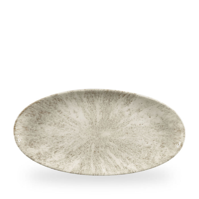 Stone Agate Grey Piatto Ovale Chefs 13 3/4X6 3/4" Box 6 - STAGOV351