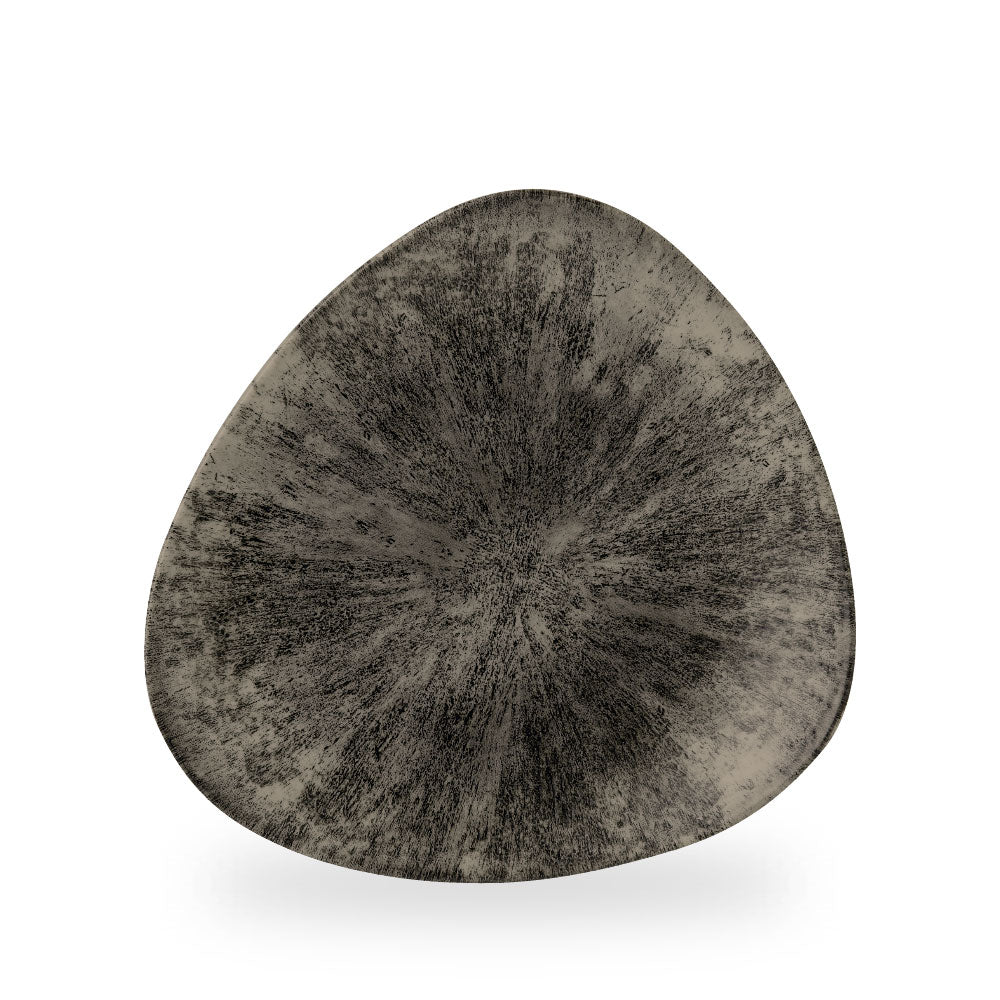 Stone Quartz Black Piatto Triangolare 10" Box 12 - STQBTR101