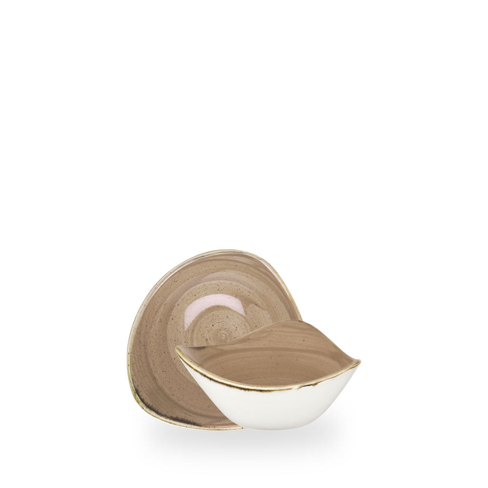 Stonecast Truffle Piatto Fondo Tringolare 6" Box 12 - STUSTRB61