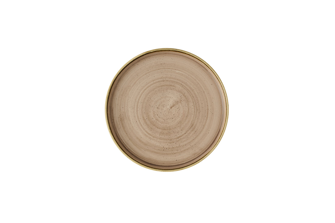 Stonecast Truffle Walled Plate 8.25" Box 6 - STUSWP211