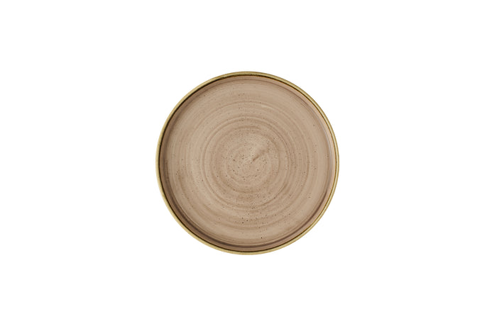 Stonecast Truffle Walled Plate 8.25" Box 6 - STUSWP211
