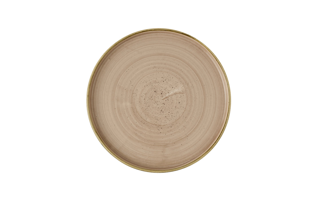 Stonecast Truffle Walled Plate 10 1/4" Box 6 - STUSWP261
