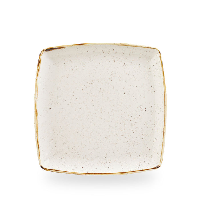 Stonecast Barley White Deep Piatto Quadrato 26Cm Box 6 - SWHSDS101