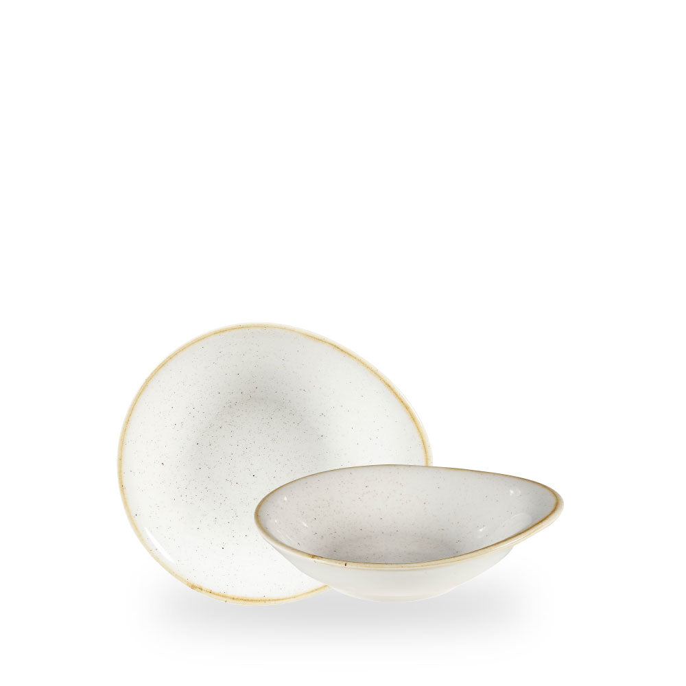 Stonecast Barley White Ciotolina Con Manico 7 2/8X6.5" Box 12 - SWHSID7 1