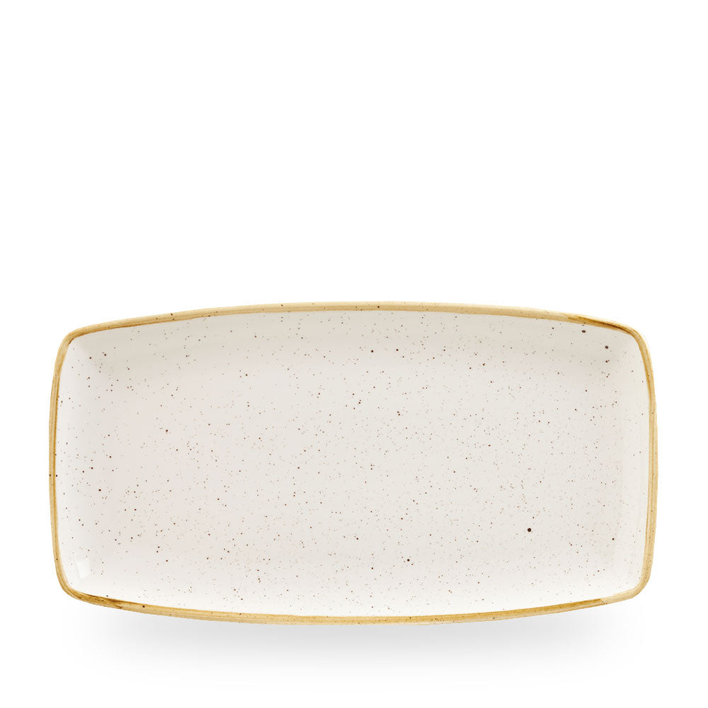 Stonecast Barley White Piatto Rettangolare 34.5Cm Box 6 - SWHSOP141