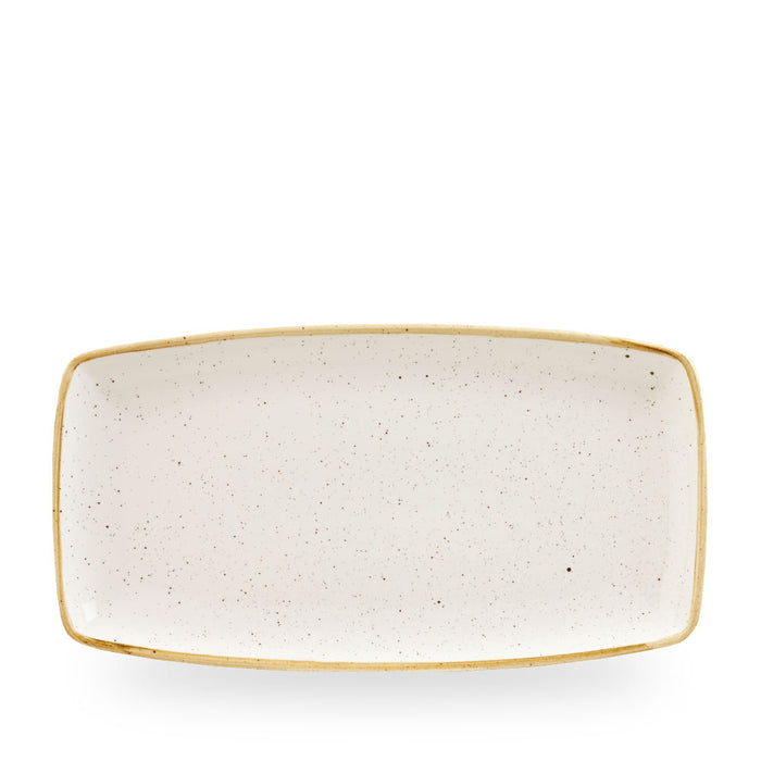Stonecast Barley White Piatto Rettangolare 34.5Cm Box 6 - SWHSOP141