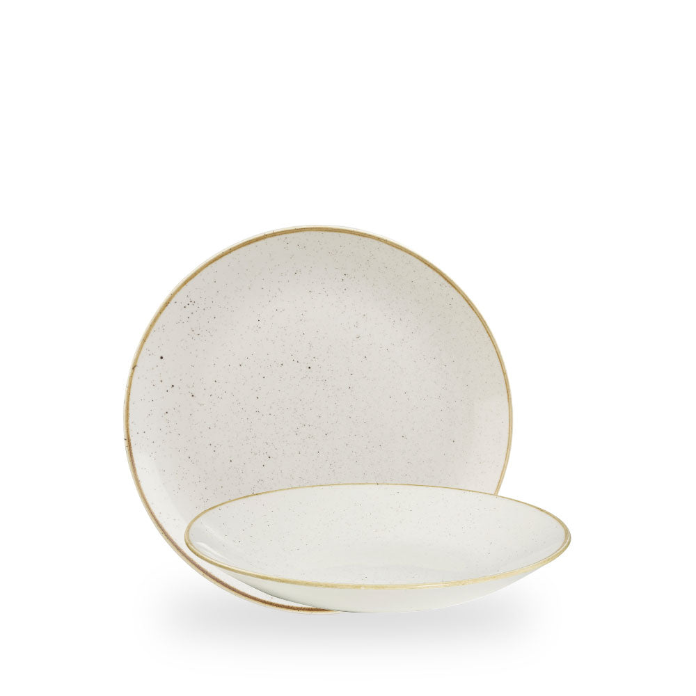 Stonecast Barley White Piatto Deep Coupe 8 2/3" Box 12 - SWHSPD221