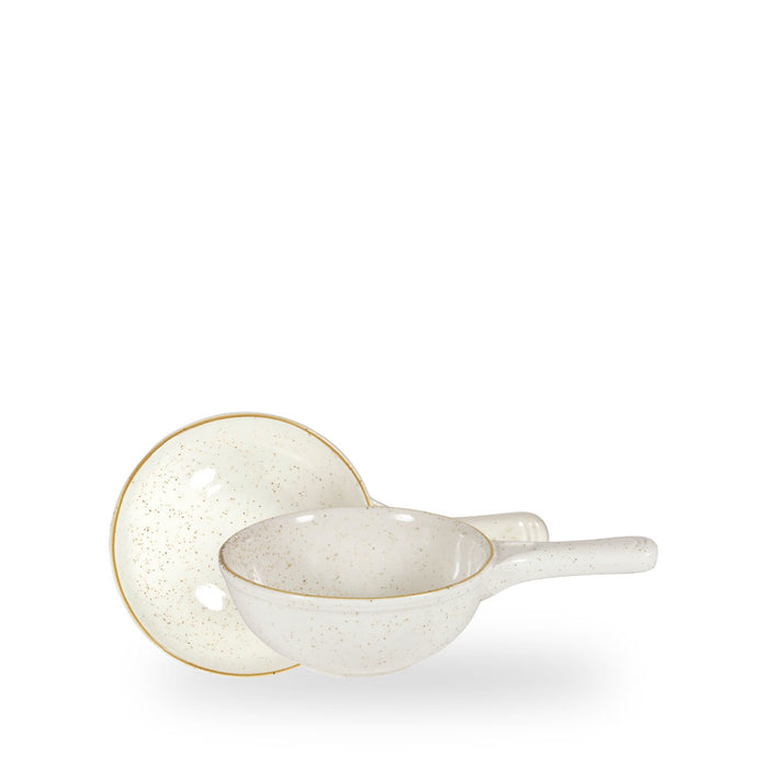 Stonecast Barley White Small Skillet 13Oz Box 6 - SWHSPN1 1