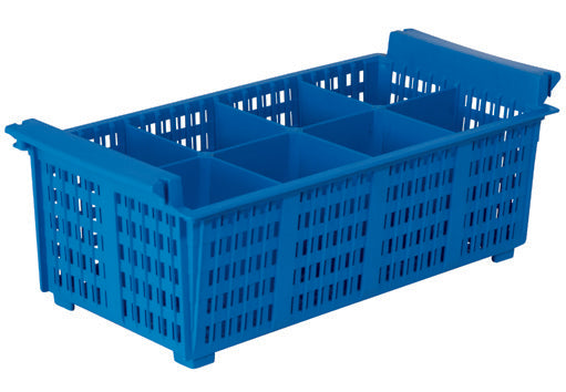 PORTAPOSATE 8 SCOMPARTI BLU 43X20,5X14 RCEST08