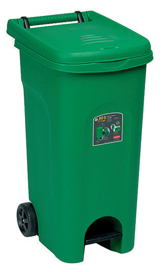 URBAN ECO SYSTEM-BIDONE LT.80 VERDE C.PED. 25601