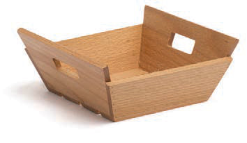 HOGAZA-MINI CESTA QUADRA LEGNO MANICI CM17X17 7544