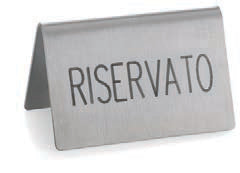 SEGNAPOSTO ACCIAIO RISERVATO 6,5X3,5 H4 31AN