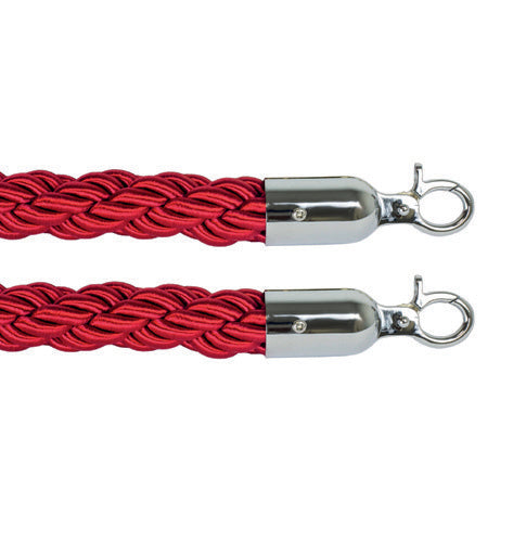 GAMMA-CORDONE BORDEAUX 1,5MT. 2 GANCI INOX 106321