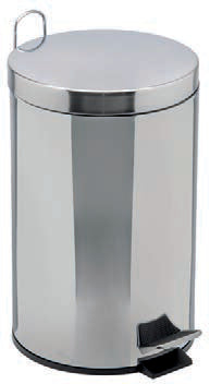 BIN GALVA-PATTUMIERA PEDALE INOX GALVAN 5 L 106405