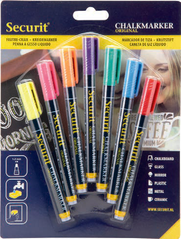 PENNARELLO GESSO LIQ.7PZ ASS. FIN BL-SMA100-V7-ASS