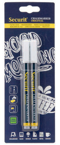PENNARELLO GESSO LIQ.4PZ BIAN FIN BL-SMA100-V4-WHI