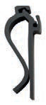 SUPPORTO PORTA TAG CON CLIP NERO 6 PZ TAG-HLD-CP
