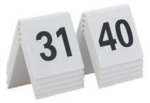 SEGNAPOSTO-CONF NUMERI DA 31 A 40 TN-31-40-WT
