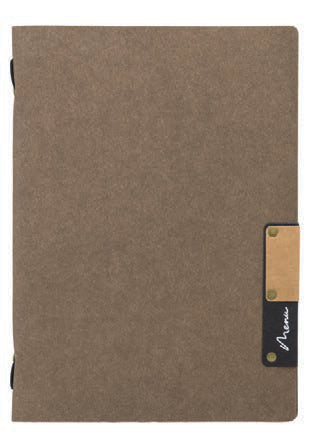 NATURE-PORTAMENU FIBRA NATUR A5 MARRONE MC-NTA5-BR