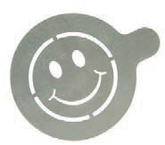 STENCIL PER CAPPUCCINO 2 PZ INOX CM 10 STN-SS-CO