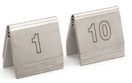 SEGNAPOSTO ACCIAIO CONFEZ NUMERI DA1 A 10 31N1-10