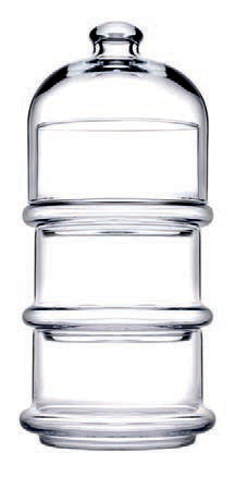 PATISSERIE-SET3 CONTENIT.CON CUPOLA 8,2X22H 96815