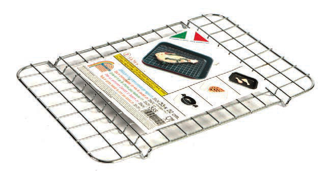 GRIGLIA FILO CROMATO PER TEGLIA 33X22 335