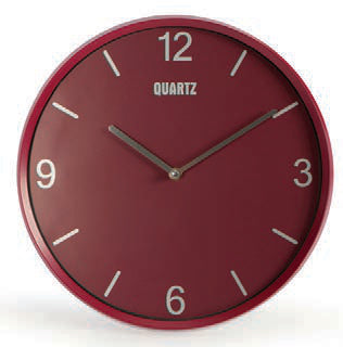 OROLOGIO PARETE TONDO CM 33 ROSSO EG6943TH-BM78