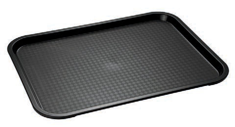 VASSOIO FAST FOOD PP CM 41X30,5 NERO 00536