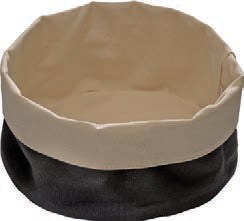 PORTA PANE COTONE TONDO NERO CM.20XH.12 30351