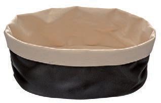 PORTA PANE COTONE OVALE NERO CM.25X18XH.12 30371