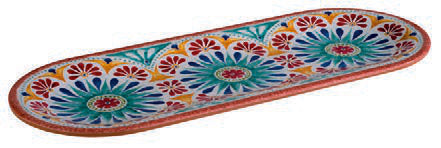 ARABESQUE-PIATTO RETT. CM 38X15,5XH.2 MELAM. 84686