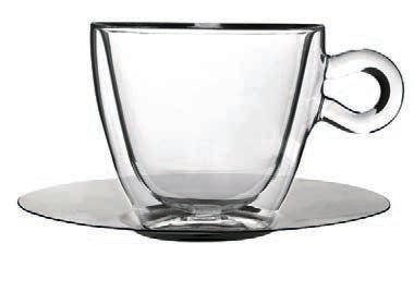 THERMIC GLASS SET 2 TAZZE CON PIATTO CL 6,5 10083