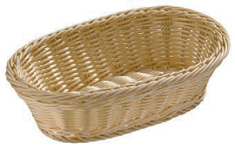 ECONOMIC-CESTINO PANE OVALE 28X17XH.8 BEIGE 40139