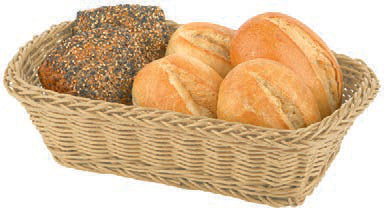 ECONOMIC-CESTINO PANE RETT. 31X22XH.8 BEIGE 40159