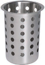 CESTINO P.POSATE INOX TONDO CM.9,7XH.13,7 11999