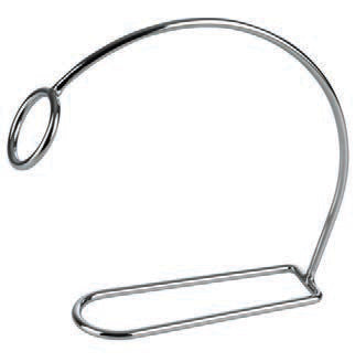 PORTABOTTIGLIA IN METALLO CROMATO CM.22X6 30333