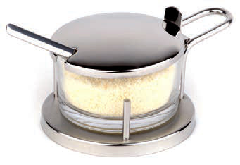 CLASSIC-FORMAGGIERA INOX-VETRO CM10,5H.7 40330